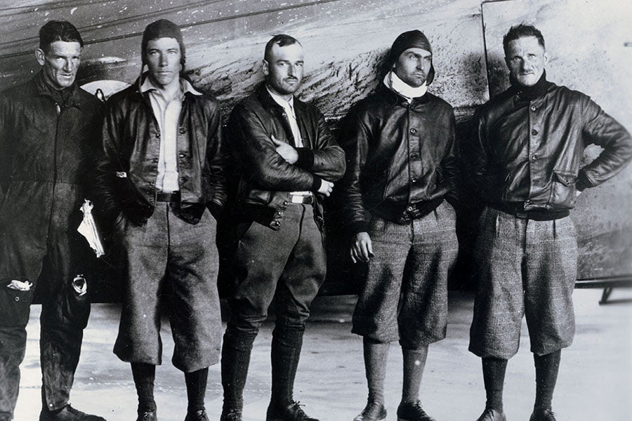 Old picture of the original bomber jacket